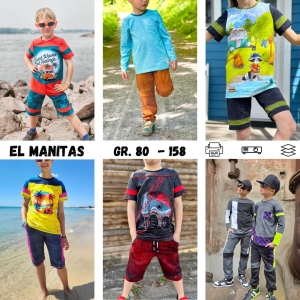 El-Manitas---Kombi-E-Book-LongsleeveT-Shirt-lange-Hose-und-Hose-in-Bermuda-Lnge-Gr-80---158