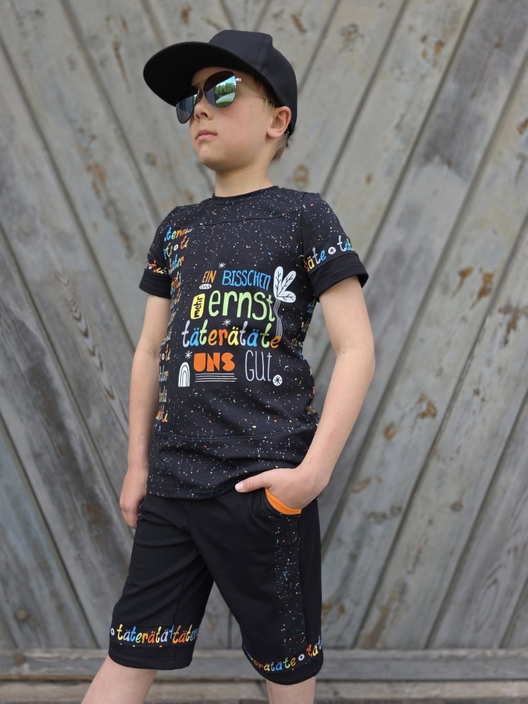Bild 1 von El Manitas - Kombi E-Book Longsleeve/T-Shirt, lange Hose und Hose in Bermuda Länge Gr. 80 - 158