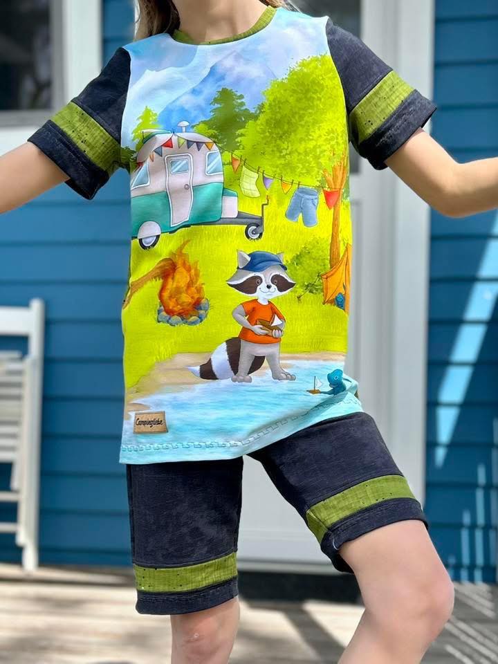 Bild 1 von El Manitas - Kombi E-Book Longsleeve/T-Shirt, lange Hose und Hose in Bermuda Länge Gr. 80 - 158