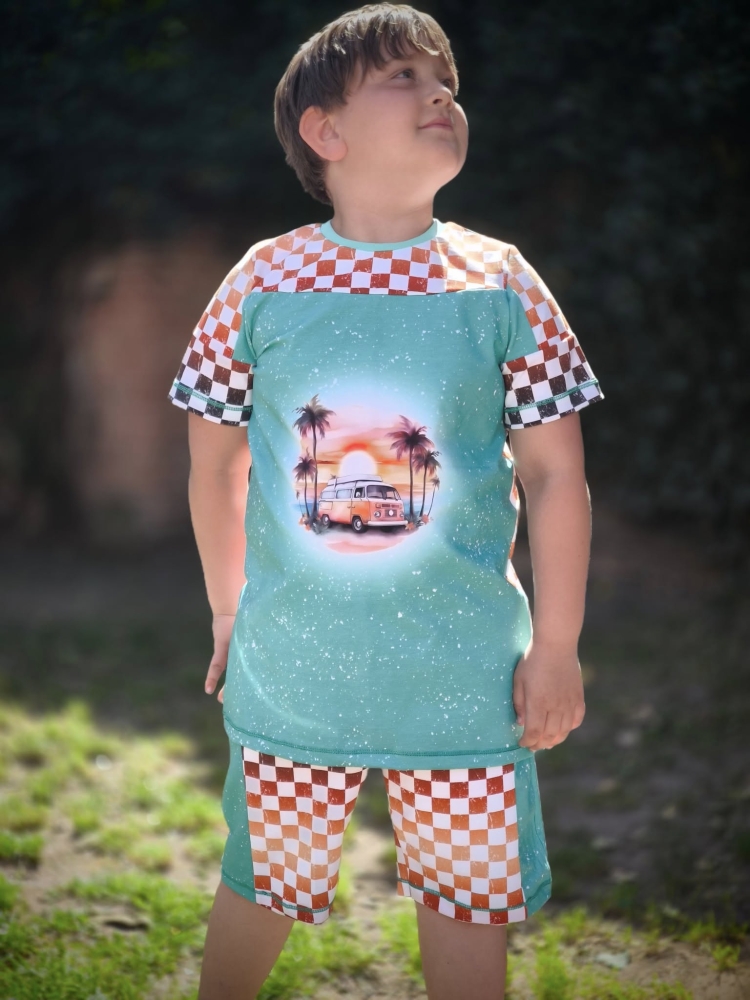 Bild 1 von El Manitas - Kombi E-Book Longsleeve/T-Shirt, lange Hose und Hose in Bermuda Länge Gr. 80 - 158