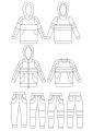 Bild 2 von El Comodo - Kombi E-Book Hoodie / Sweatjacke / Hose Gr. 80 - 158