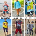 Bild 1 von El Manitas - Kombi E-Book Longsleeve/T-Shirt, lange Hose und Hose in Bermuda Länge Gr. 80 - 158